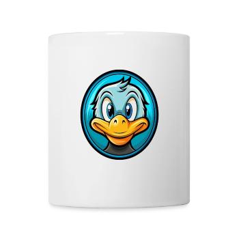 Ente Bunte Kawaii Cartoon Figur Clipart Haustier - Tasse - Weiß - Vorne