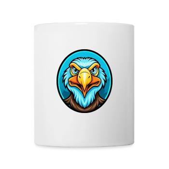 Vulture Coloré Kawaii Dessin Animé Personnage Clipart - Mug blanc - blanc - Devant