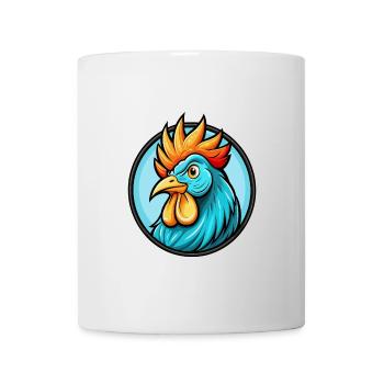 Hahn Bunte Kawaii Cartoon Figur Clipart - Tasse - Weiß - Vorne
