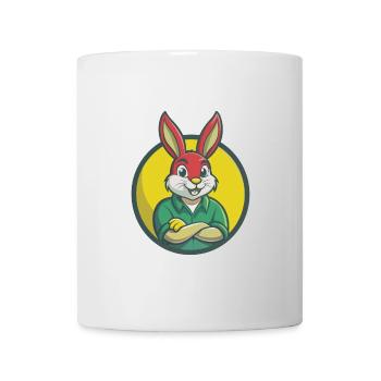 Lapin Mignon Kawaii Dessin animé Clipart Animal de compagnie - Mug blanc - blanc - Devant