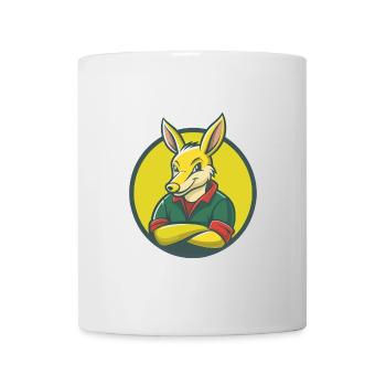 Aardvark Mignon Kawaii Dessin animé Clipart Animal de compagnie - Mug blanc - blanc - Devant
