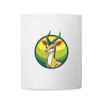 Antilope Niedliche Kawaii Cartoon Clipart Haustier Tier - Tasse - Weiß - Vorne
