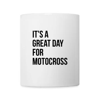 motocross - Mug blanc - blanc - Devant