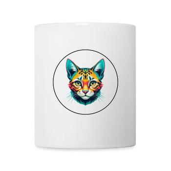 Australische Gefleckte Nebelkatze Rasse Karikatur Kawaii - Tasse - Weiß - Vorne