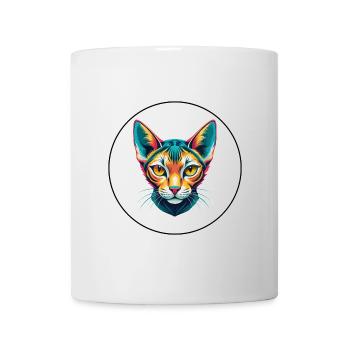 Arabian Egyptian Mau Cat Breed Cartoon Kawaii Pet - Mug - white - Front