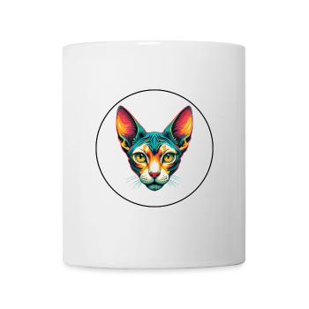 Cornish Rex Chat Race Dessin animé Kawaii Animal Pet - Mug blanc - blanc - Devant