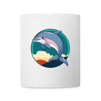 Delfin Delfine Meerestier - Tasse - Weiß - Vorne