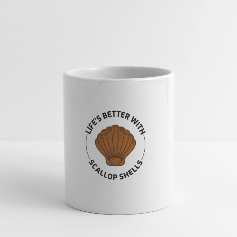 Scallop Seashells Collector Beachcomber Shellfish Mug
