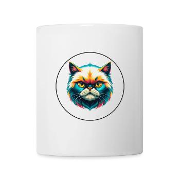 Colorpoint Chat Persan Race Dessin Animé Kawaii Animal - Mug blanc - blanc - Devant