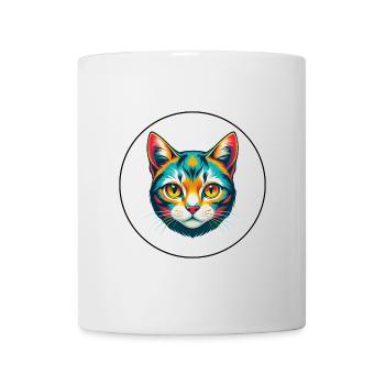 European Shorthair Cat Breed Cartoon Kawaii Animal - Mug - white - Front
