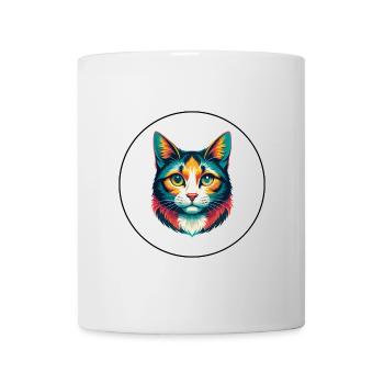 Hantilly Tiffany Katzenrasse Cartoon Kawaii Tier - Tasse - Weiß - Vorne