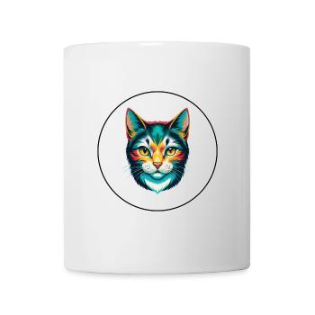 Chypre Chat Race Dessin Animé Kawaii Animal Animal Pet - Mug blanc - blanc - Devant