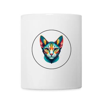 German Rex Cat Breed Cartoon Kawaii Animal Pet - Mug - white - Front