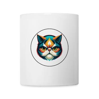 Exotische Kurzhaarkatze Rasse Cartoon Kawaii Tier - Tasse - Weiß - Vorne
