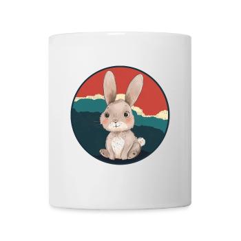 Hasenzahn Hoppelhase Hasen - Tasse - Weiß - Vorne