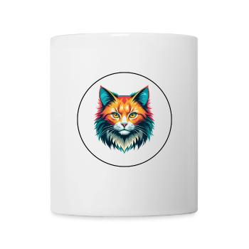 Gingembre Chat à poil long Race Dessin animé Kawaii Animal - Mug blanc - blanc - Devant