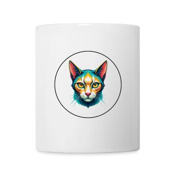Javanische Katzenrasse Karikatur Kawaii Tier Haustier - Tasse - Weiß - Vorne