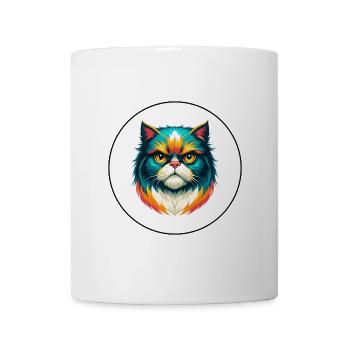 Persische Katze Rasse Cartoon Kawaii Tier Haustier - Tasse - Weiß - Vorne