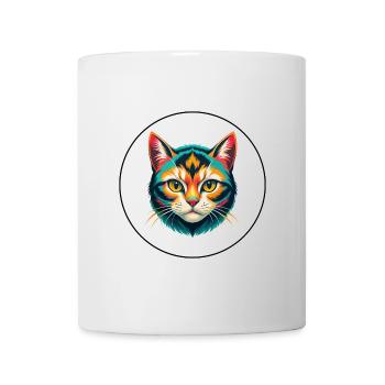 Scottish Straight Cat Breed Cartoon Kawaii Animal - Mug - white - Front