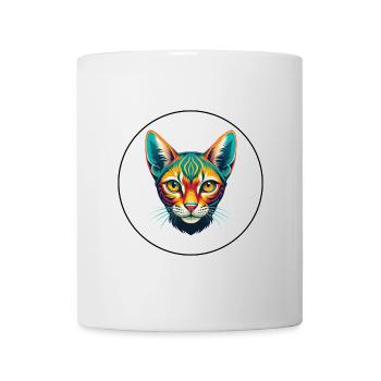 Ocicat Chat Race Dessin Animé Kawaii Animal Animal Pet - Mug blanc - blanc - Devant