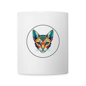 Ocicat Chat Race Dessin Animé Kawaii Animal Animal Pet - Mug blanc - blanc - Devant