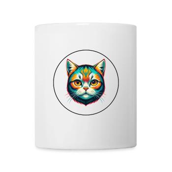 Scottish Shorthair Cat Breed Cartoon Kawaii Animal - Mug - white - Front