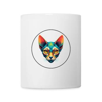 Peterbald Chat Race Dessin Animé Kawaii Animal Pet - Mug blanc - blanc - Devant