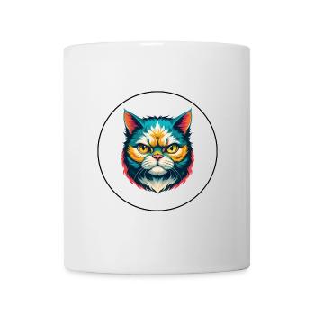 Selkirk Rex Katzenrasse Cartoon Kawaii Tier Haustier - Tasse - Weiß - Vorne