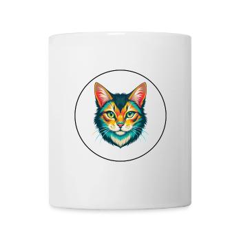 Chat Somali Race Dessin Animé Kawaii Animal Pet - Mug blanc - blanc - Devant