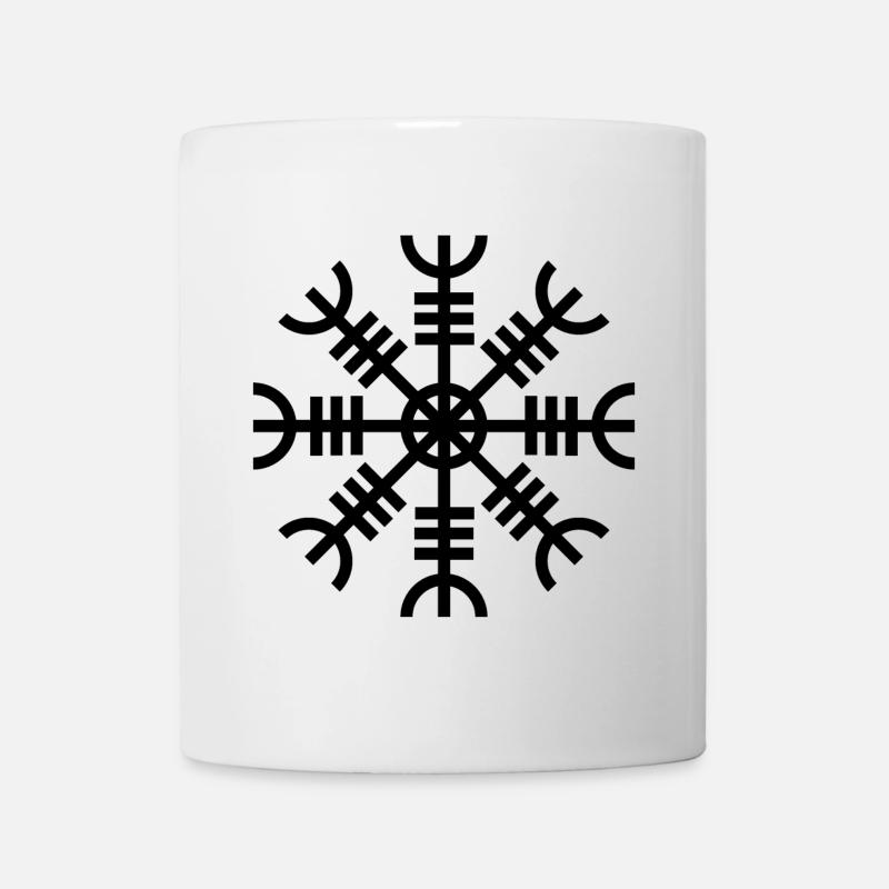 Aegishjalmur black - Mug - white
