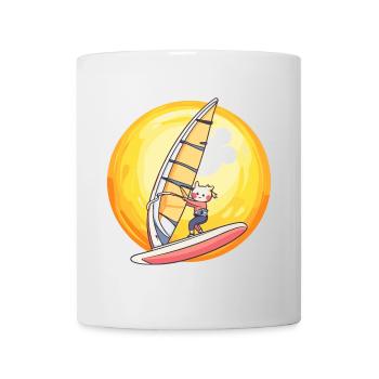 Windsurfen Windsurfing Wellenreiter - Tasse - Weiß - Vorne