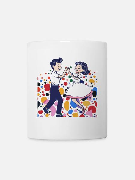 Tanzpaar Foxtrott - Tasse - Weiß