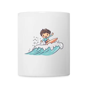 Surfer Surfing California - Mug - white - Front