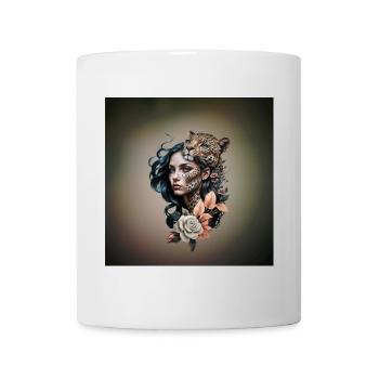 L’interaction entre le monde animal et le monde humain - Mug blanc - blanc - Devant