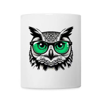Owl with Glasses - Mug - white - Front