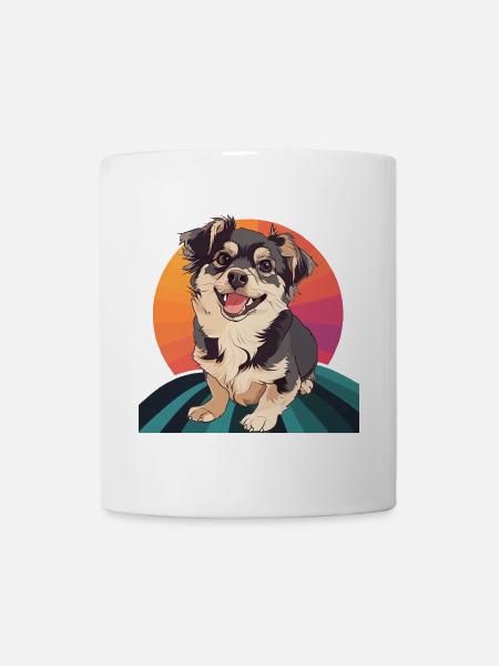 Chien Amoureux des chiens - Mug blanc - blanc