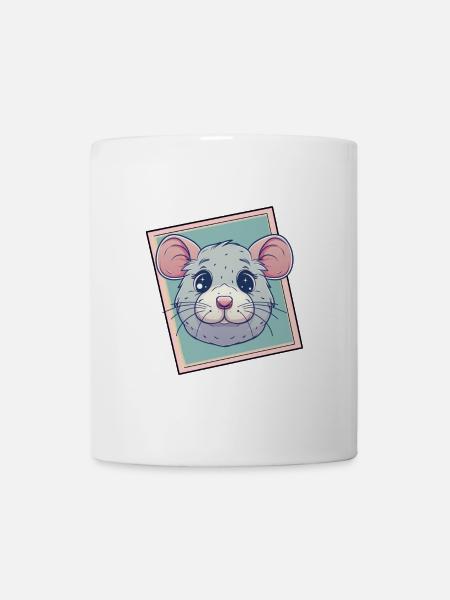 Mäuse Nagetier Maus - Tasse - Weiß