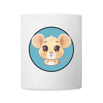 Mäuse - Tasse - Weiß - Vorne