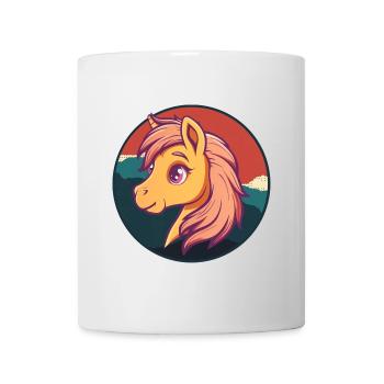 Pferd Hufe Ponyhof - Tasse - Weiß - Vorne