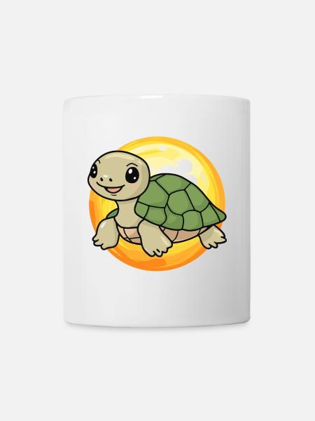 Turtle Schildkröte Reptil - Tasse - Weiß
