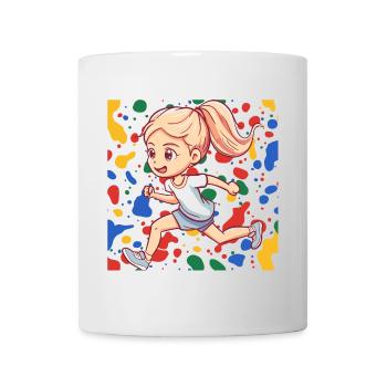 Coureur de sprint en cours d'exécution - Mug blanc - blanc - Devant