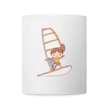 Windsurfen Wellenreiten - Tasse - Weiß - Vorne