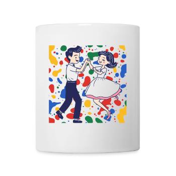 Tanzpaar Tänzer - Tasse - Weiß - Vorne