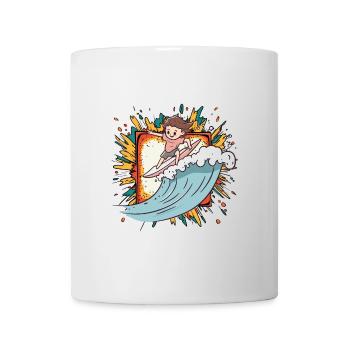 Surfer Wellenreiten - Tasse - Weiß - Vorne