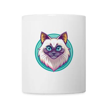 Birman Chat Race Dessin Animé Kawaii Animal Pet - Mug blanc - blanc - Devant