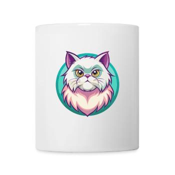 Colorpoint Chat Persan Race Dessin Animé Kawaii Animal - Mug blanc - blanc - Devant