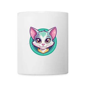 Bambino Katze Rasse Karikatur Kawaii Tier Haustier - Tasse - Weiß - Vorne