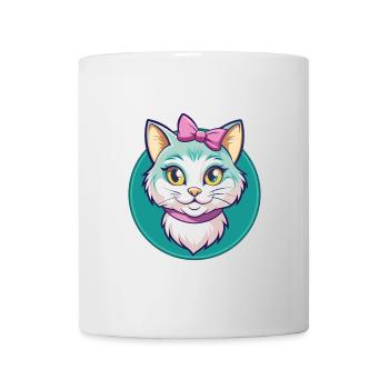 Chantilly Tiffany Katzenrasse Karikatur Kawaii Tier - Tasse - Weiß - Vorne
