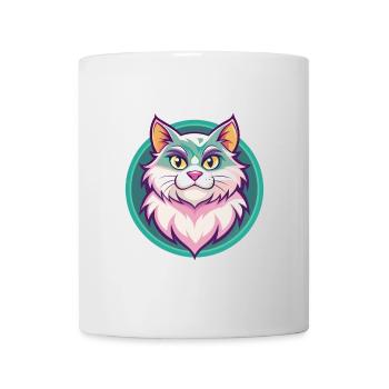 Ragamuffin Chat Race Dessin Animé Kawaii Animal Pet - Mug blanc - blanc - Devant