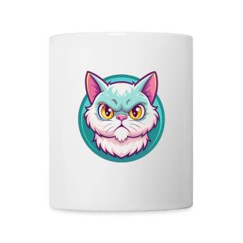 Selkirk Rex Katzenrasse Cartoon Kawaii Tier Haustier - Tasse - Weiß - Vorne